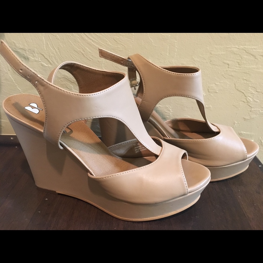 BP Nude Wedge Sandal